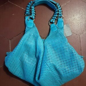 Isabella Fiore Turquoise Shoulder Bag